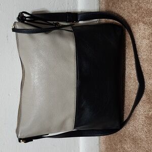 Fossil Charlotte Colorblock Pebbled Leather Purse Handbag Shoulder Crossbody Bag
